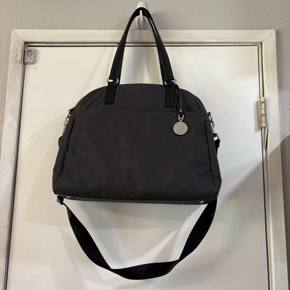 Lo & Sons OG Heather Gray and Black O.G. Overnight Bag Travel Carryon Tote - Picture 1 of 12